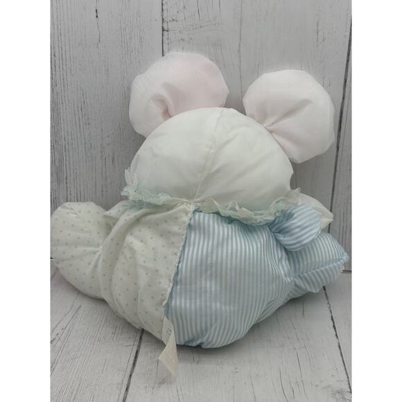 Fisher Price Puffalump Mouse Vtg 1988 Plush Baby Toy Rattle Nylon CLEAN - Picture 2 of 6